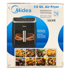 Midea Heatxpress 7 8 Qt  8-in-1 Xl Capacity Air Fryer Oven With Easy-view Window