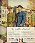 1950 Us Military Recruitment Advertisement Army Air Force Uniform Vtg Print Ad