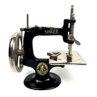 Antique Singer 20 Child Toy Sewing Machine 4 Spokes 1910s Original Box