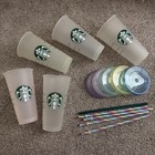 Starbucks Mystery Color Changing Reusable Cold Cups 24 Oz  Lot Of 5 Pack