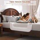 Bed Rail For Toddlers  Baby Bed Rail Guard For Kids  Toddler Bed 32in White