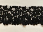 Antique French Black Chantilly Lace Edging 60  By 2 1 2 