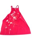 Hanae Mori Apron Vintage Jal Japanese Airlines Uniform Designer Floral Vtg