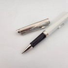 Waterman Hemisphere Deluxe White Wave Medium Roller Ball Pen  s0921290 