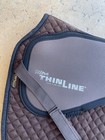 Thinline Ultra Contoured Shimmable Shaped Quilted English Saddle Pad Brown