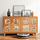 Vintage Floral And Farmhouse Animal Rub-on Transfers For Crafts  16 Sheets