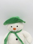 Eden Snowman Plush Vtg Soft Toy Lovey Green Scarf Hat Toys Raymond Briggs 15 