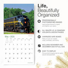 Pennsylvania Railroad 2026 Wall Calendar 12 Month   12  X 24  Open   Thick   Stu