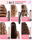 5 In 1 Curling Iron With Thermal Brush And 4 Interchangeable Ceramic Barrels    