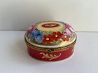 Antique French Paris Porcelain Gold Gilt Hand Painted Trinket Jewelry Box  3 