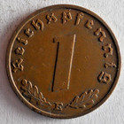 1939 E Third Reich Germany Reichspfennig - Excellent Coin - Free Ship - Bin  337