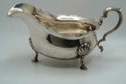 Vintage Adie Brothers Sterling Silver Birmingham Gravy Boat 7 25  X 4 25  289g