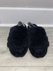 Authentic Ugg   Women s Fluff Yeah Slide Sandals 1095119-blk Size 6 Worn Once Euc