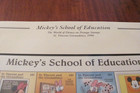 St  Vincent  1996 Disney Souvenir Sheet Mnh  see Description  mickey s School   