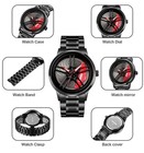 Men   s Black Stainless Steel Waterproof Watch With Rotating Bezel  Usa Ships Free