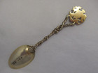English Sterling Silver Souvenir Spoon Royal Arms Of The United Kingdom 1892