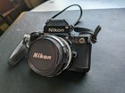 Nikon F2 Photomic 35mm Film Slr Camera - Working Meter   Shutter - Lens Included