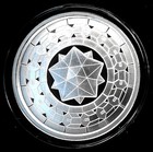 2023  Dodecahedron Sacred Geometry Series  22 999 Silver Shield Medallion Proof