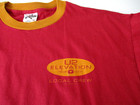 U2 Elevation Tour 2001 Crew T-shirt Xl Red With Tan Trim