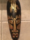 Vintage Hand Carved And Polished Wooden African Tribal Mask  Excellent Condition