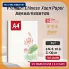 A4 Chinese Xuan Rice Paper  50 Sheets For Calligraphy   Brush Painting