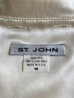 Vintage St  John 14 100  Silk Collar Ivory