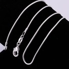Men women s 925 Sterling Silver Tarnish-free Italian Snake Chain Necklace