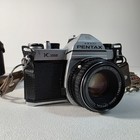 Asahi Pentax K1000 Slr 35mm Camera W smc 1 2 50mm Lens  Case   Manual Read