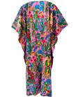 Indian Vintage 100  Cotton Long Beach Maxi Kaftan Dress One Size Caftan Kimono