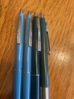 Lot Of 4 Vintage Paper Mate Ballpoint Pen 2 Hearts Chrome Blue Green 2 Working