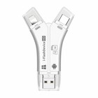 3 Pack 4in1 Usb Card Reader Iphone Ipad Android Sd Tf Adapter Lightning