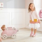 Teamson Deluxe Baby Doll Wagon Kids Girls Pretend Play Dolls Pram Stroller