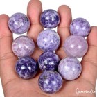 10 Pcs  wholesale Natural Lepidolite Crystal Mini Sphere Homedecor Gemstone Ball