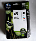 Hp  65 2pack Combo Ink Cartridges 65 Black And Color New Genuine Exp Jul 2021