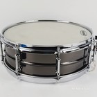 Custom 4 5x14 Inch Black Smoke Chrome Over Steel Snare Drum
