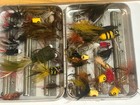 Perrine Fly Box Loaded  W assorted Flies Tackle Box Find See Pictures For Cond