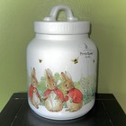 New Beatrix Potter Peter Rabbit 8 5    Canister Cookie Jar Easter Spring Decor