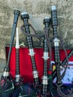 Handmade Scottish Great Highland Bagpipe Rosewood Silver Mount