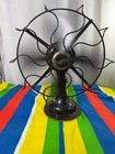 Vintage Westinghouse Electric 4-blade Oscillating Black Metal Desk Fan - 315745a