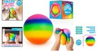 Giant Rainbow Squishy Stress Ball - 3 75    Toy For Kids   Adults - Fun Relief