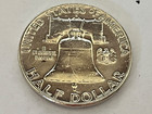 1961 D Franklin Half Dollar 90  Silver X-fine   820