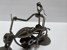 Handmade Metal Motorcycle Sculpture 