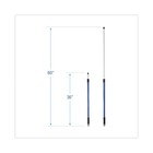 Boardwalk 638 36  - 60  Telescopic Microfeather Duster Handle - Blue New