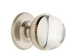 Glass Knob Nickel Cabinet Dresser Hardware  