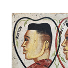 Dino Portrait Hand Painted West African Barbershop Sign Ivory Coast Folk Art 90s
