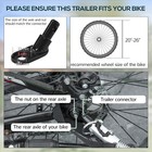 Aosom Bike Cargo Trailer For Hefty Loads foldable Compact Storage universal