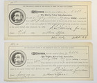 Lot Of Antique Receipts 1884-1885   Lincoln County Or Ohio State Bank Checkbooks