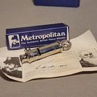 New Authentic British The Metropolitan Police Chrome-plated  Key Chain Whistle