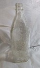 Vintage Seagram s Clear Embossed Pressed Glass Liquor Bottle 