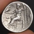 Alexander The Great Drachm Ancient Greek Silver Coin Hercules Zeus 323bc Vf